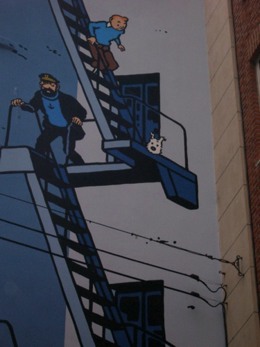 16 - Tintin Alleyway Mural
Brussels, Belgium