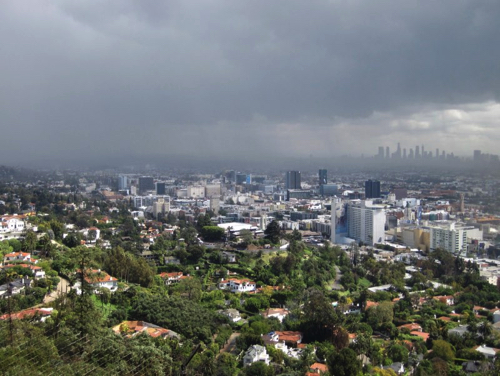 105 - Retreating rainstorm, Hollywood