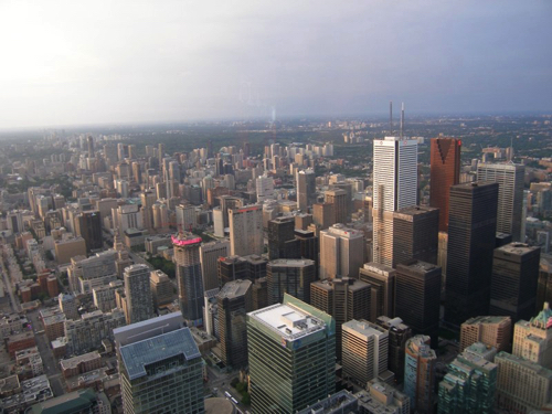 22 - View of Toronto from 
the CN tower