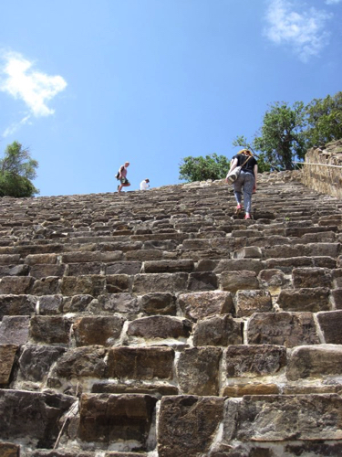 29 - Temple stairs at Monte Albán