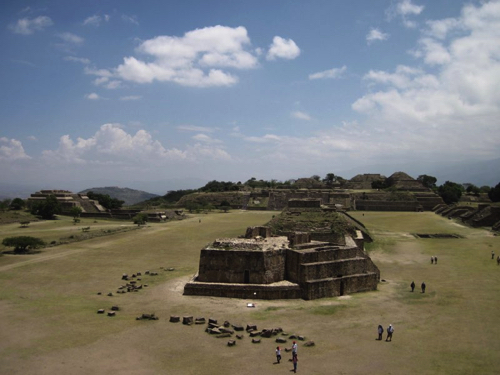 28 - View of the ancient city of Monte Albán