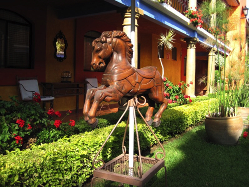 22 - Sculpture in our hotel garden, Oaxaca