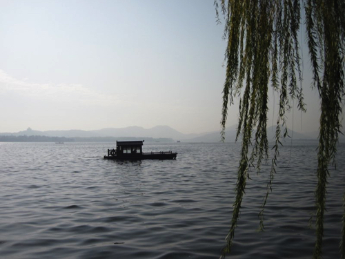 14 - Boat on West Lake, Hang Zhou