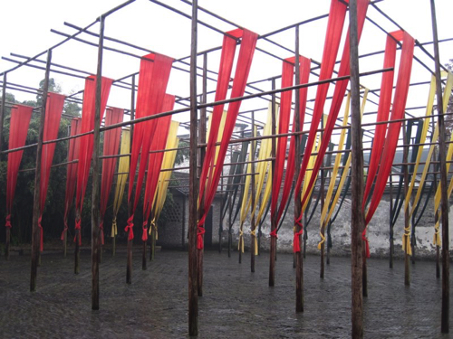24 - Cloth dying and drying facility at Wu Zhen