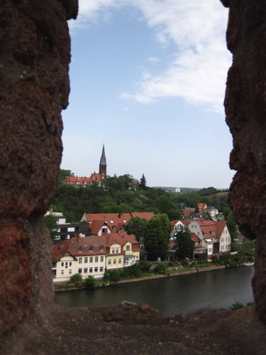 24 - View of Halle from the castle