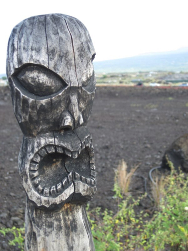 21 - Imposing totem at 
Pu-uhonua o Honaunau