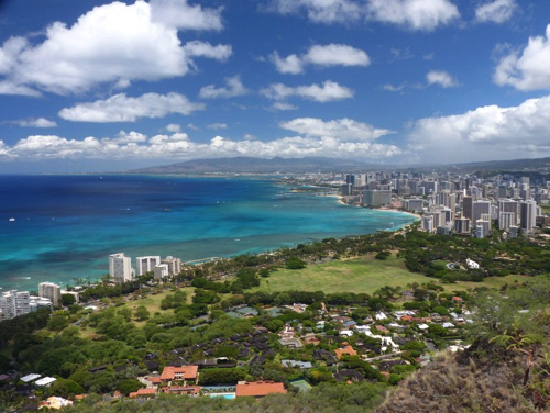 4 - View of Honolulu from Diamond Head