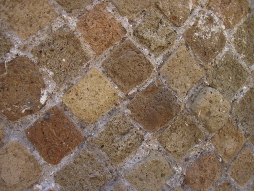 8 - Remarkably interesting and oddly beautiful diamond bricks at Ostia Antica