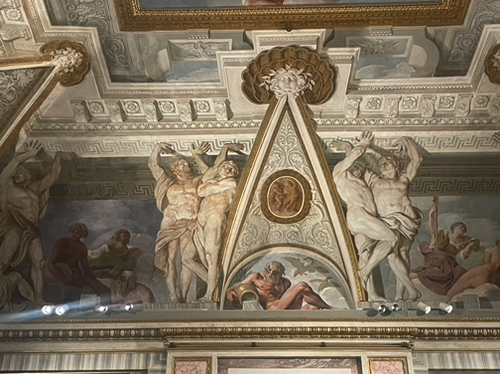 24 - Trompe d'oeil ceiling in the Galleria Borghese