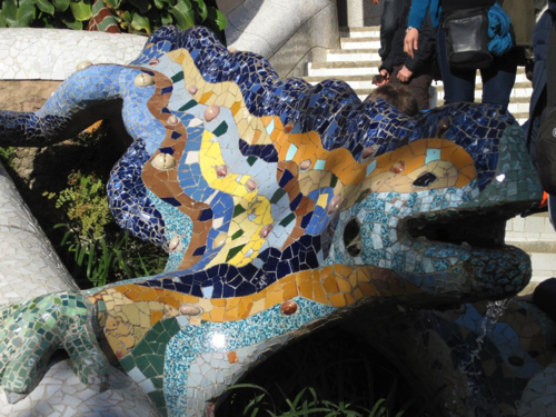 32 - Mosaic lizard at Parc Guell