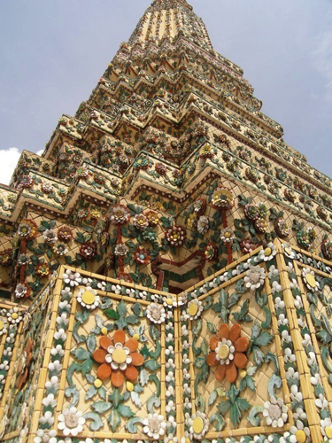 12 - Tiled Mosaic Chedi, Wat Pho, Bangkok